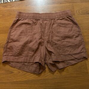 Old Navy High Waisted Linen-Blend Utility Shorts